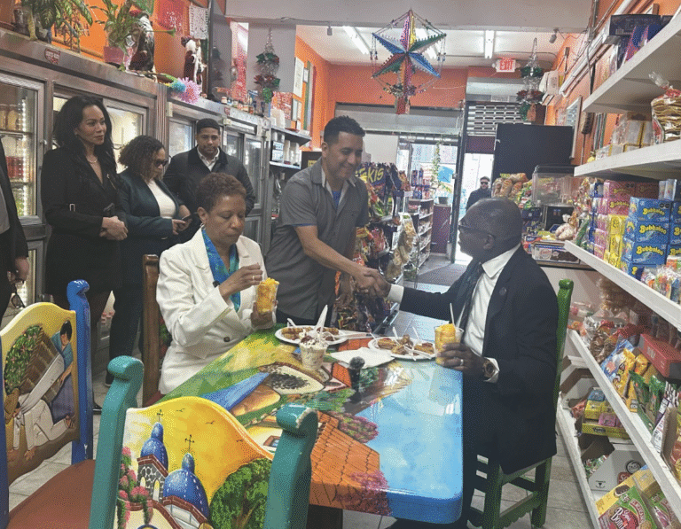 Lt. governor candidate, mayor visit businesses to address ICE in Hempstead   